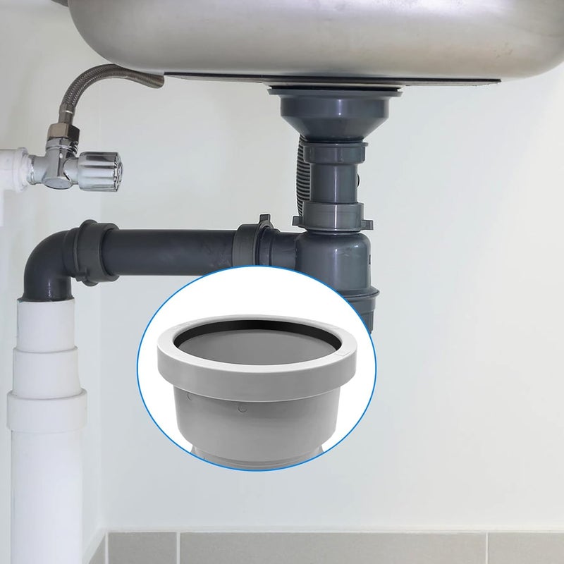 Pretwad 16 Pcs Seal Ring Silicone Washer, Cone Silicone Seal Ring, Waste Pipe Seals Rings Rubber Gasket Washers,Plumbing Washers Rubber Gasket for 1-1/2 Inch Pipe Shower Drain Kitchen Sink Faucet - Image 3